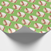 Papier Cadeau Papier d'enveloppement de baseball (Coin)