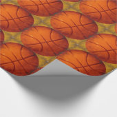 Papier Cadeau Papier d'enveloppement de basket-ball (Coin)