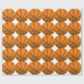 Papier Cadeau Papier d'enveloppement de basket-ball (Plat)