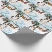 Papier Cadeau Papier d'enveloppement de berger australien (bleu) (Coin)