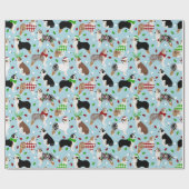 Papier Cadeau Papier d'enveloppement de berger australien de Noë (Plat)