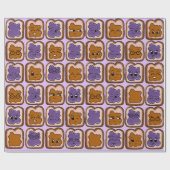 Papier Cadeau Papier d'enveloppement de beurre d'arachide et de (Plat)