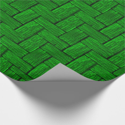 Papier Cadeau Papier d'enveloppement de billes de lin vert brill (Coin)