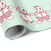 Papier Cadeau Papier d'enveloppement de biscuits de Noël (Coin rond)