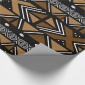 Papier Cadeau Papier d'enveloppement de Bogolan africain imprimé (Coin)