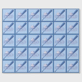 Papier Cadeau Papier d'enveloppement de boule de baseball (Plat)