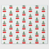 Papier Cadeau Papier d'enveloppement de boule de neige de Noël (Plat)