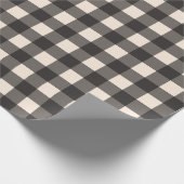 Papier Cadeau Papier d'enveloppement de Buffalo à coques noir et (Coin)