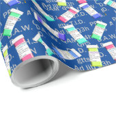 Papier Cadeau Papier d'enveloppement de cadeaux du pharmacien Ab (Coin rond)