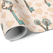 Papier Cadeau Papier d'enveloppement de cadeaux romantique pour (Coin rond)