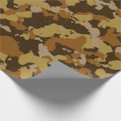 Papier Cadeau Papier d'enveloppement de camo d'automne (Coin)