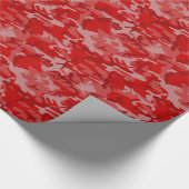 Papier Cadeau Papier d'enveloppement de camo rouge (Coin)