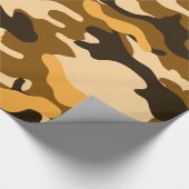 Papier Cadeau Papier d'enveloppement de camouflage Tan et Camo B (Coin)