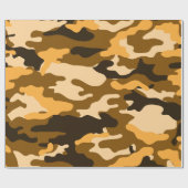 Papier Cadeau Papier d'enveloppement de camouflage Tan et Camo B (Plat)