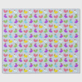 Papier Cadeau Papier d'enveloppement de canards amusants (Plat)