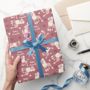 Papier Cadeau Papier d'enveloppement de caniche