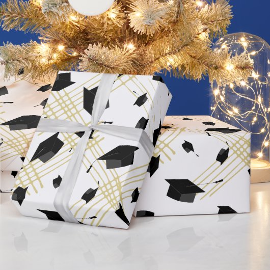 Papier Cadeau Papier d'enveloppement de capuchon noir (Vacances)