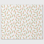 Papier Cadeau Papier d'enveloppement de carottes de Pâques (Plat)