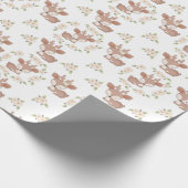 Papier Cadeau Papier d'enveloppement de cerfs adorable (Coin)