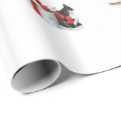 Papier Cadeau Papier d'enveloppement de chatons de Noël adorable (Coin rond)