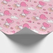 Papier Cadeau Papier d'enveloppement de chats mignons (Coin)