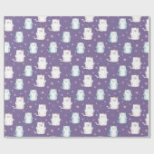 Papier Cadeau Papier d'enveloppement de chats mignons (Plat)