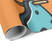 Papier Cadeau Papier d'enveloppement de cheval à roche (Coin rond)