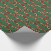 Papier Cadeau Papier d'enveloppement de chevaux de Noël (Coin)