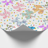 Papier Cadeau Papier d'enveloppement de chien de ballon (Coin)
