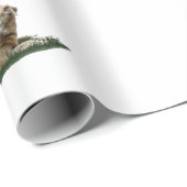 Papier Cadeau Papier d'enveloppement de chiens de races mixtes d (Coin rond)