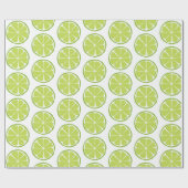 Papier Cadeau Papier d'enveloppement de citron vert (Plat)