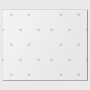 Papier Cadeau Papier d'enveloppement de coeur blanc simple