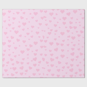Papier Cadeau Papier d'enveloppement de coeur rose