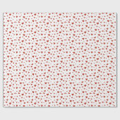 Papier Cadeau Papier d'enveloppement de coeur rouge (Plat)