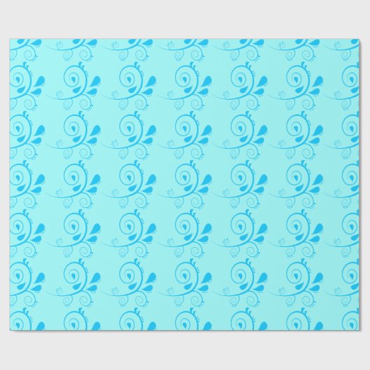 Papier Cadeau Papier d'enveloppement de conception d'art floral (Plat)