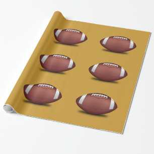 Papier Cadeau Papier d'enveloppement de conception de football