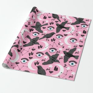 Papier Cadeau  Papier d'enveloppement de corbeau noir