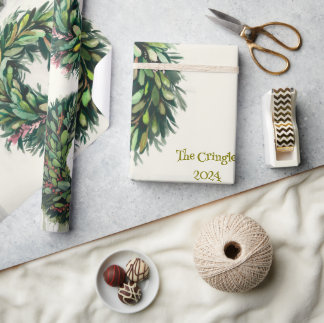 Papier Cadeau Papier d'enveloppement de couronne