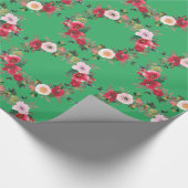 Papier Cadeau Papier d'enveloppement de couronne rose (Coin)