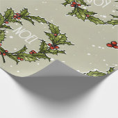 Papier Cadeau Papier d'enveloppement de courroie blanche (Coin)