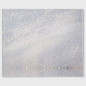 Papier Cadeau Papier d'enveloppement de cristaux de neige mousse (Plat)