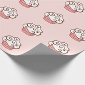 Papier Cadeau Papier d'enveloppement de cupcake de vanille (Coin)