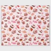 Papier Cadeau Papier d'enveloppement de dessert sucré (Plat)