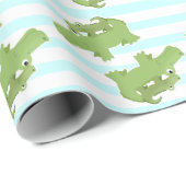 Papier Cadeau Papier d'enveloppement de douche pour maman et béb (Coin rond)