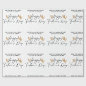 Papier Cadeau Papier d'enveloppement de Fêtes des pères (Plat)