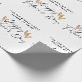 Papier Cadeau Papier d'enveloppement de Fêtes des pères (Coin)