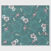 Papier Cadeau Papier d'enveloppement de Flamant rose (Plat)