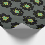 Papier Cadeau Papier d'enveloppement de fleurs de Bohême (Coin)