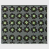 Papier Cadeau Papier d'enveloppement de fleurs de Bohême (Plat)