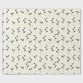 Papier Cadeau Papier d'enveloppement de fleurs de jardin (Plat)